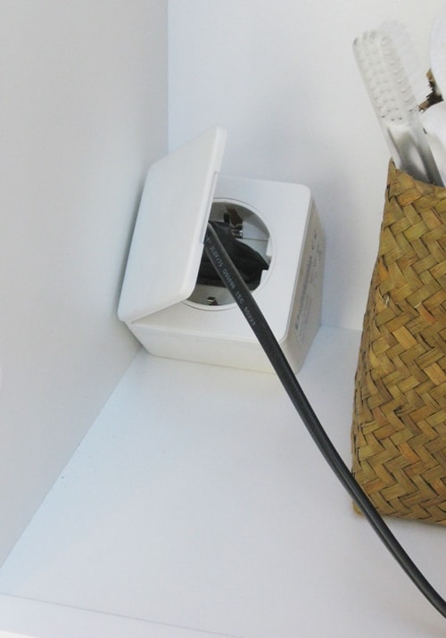 Hafa el-udtag til skab og hylde