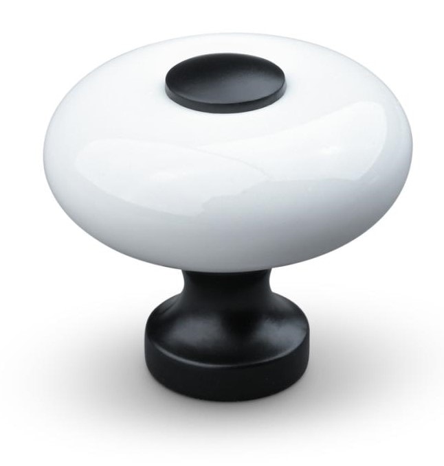 Theofils Tods møbelknop porcelæn/krom