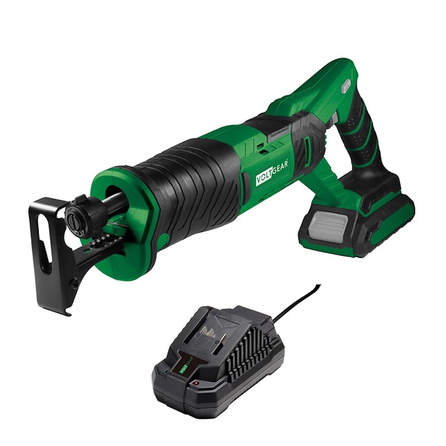 Voltgear Plus 20V bajonetsav med 2,0 Ah batteri og lader