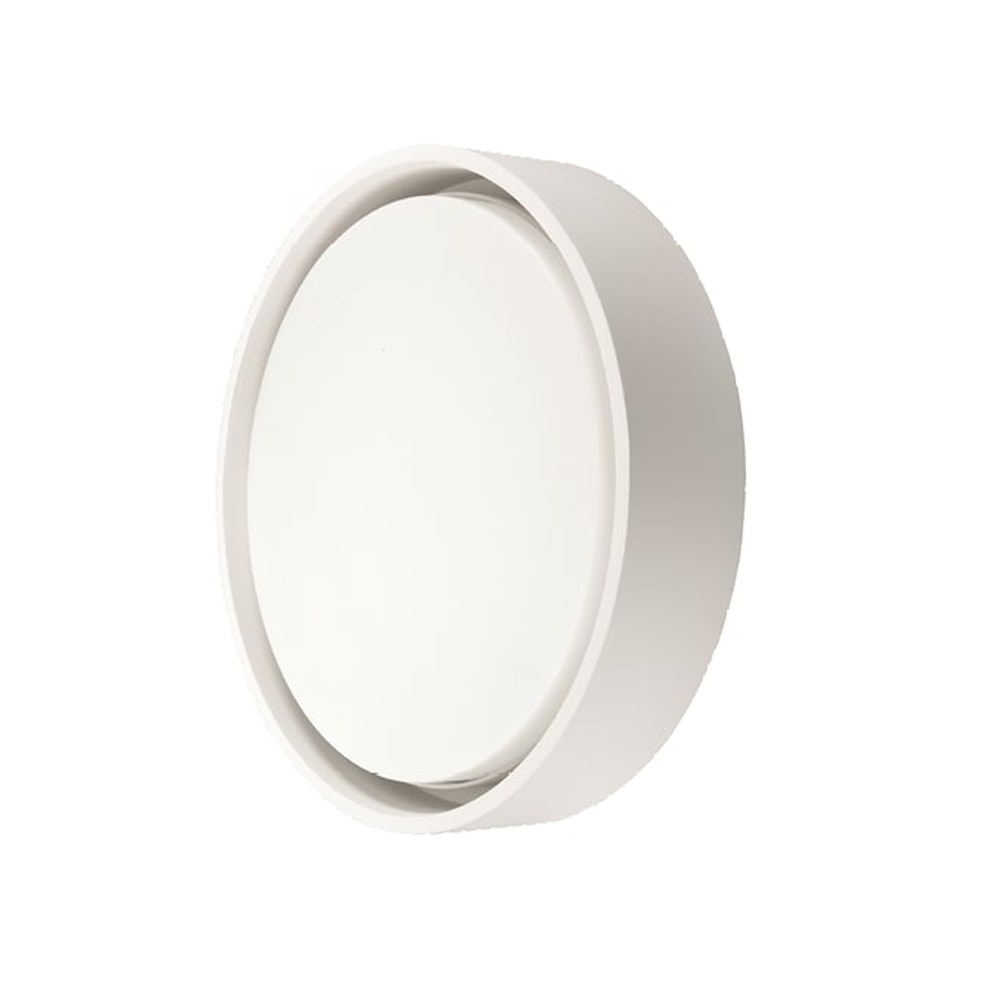 SG Frame Round Maxi LED væglampe i hvid 22W 3000K IP66