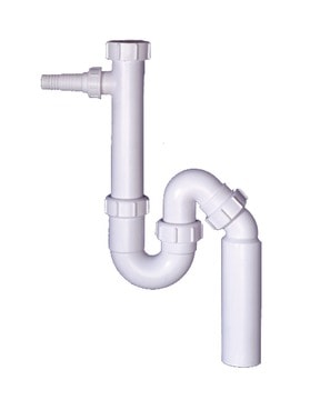 Juvel Intra universal vandlås til køkkenvask.med sidestuds. 1 1/2" 50 mm.