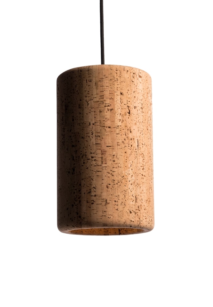 Belid Porto L pendel i kork med sort ledning Ø18cm H30 cm E27