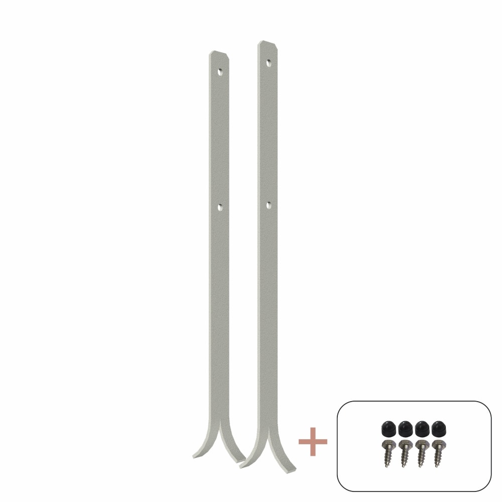 Plus Universal stolpefod inkl. franske skruer og møtrikhætter B40 mm H600 mm