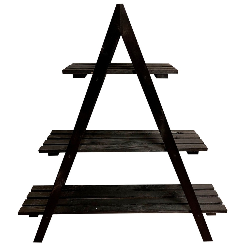 Gardenlife plantereol i bejdset gran med 3 hylder