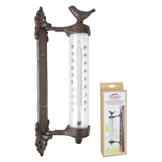 Esschert Design Fugl vægtermometer