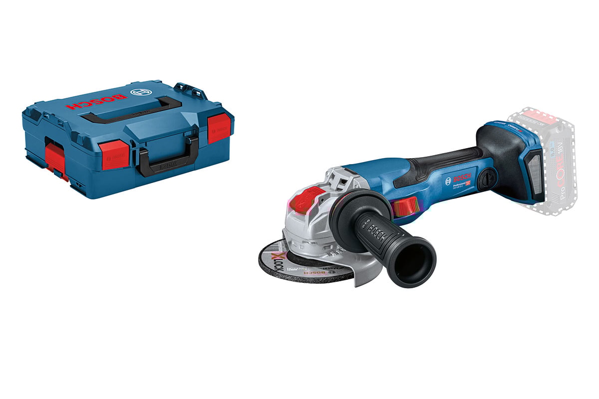 Bosch Batteridrevet vinkelsliber BITURBO med X-LOCK GWX 18V-15 C Professional Solo