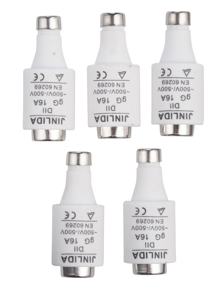 Sikring Diazed DII 16A 5 stk.