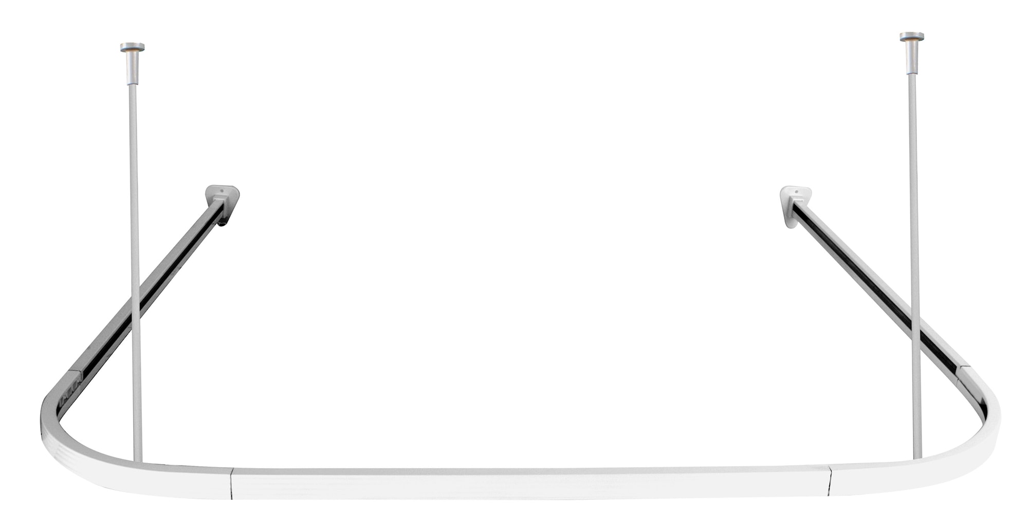 Habo forhængsskinne hvid 900 x 900 x 900 mm