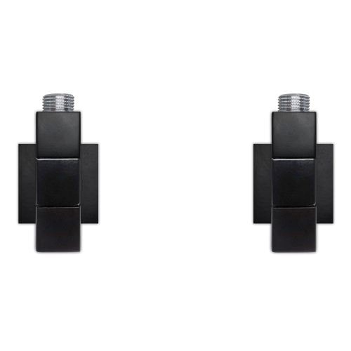 Kriss 4K2 Manuel Plus vinkelventilsæt i matsort