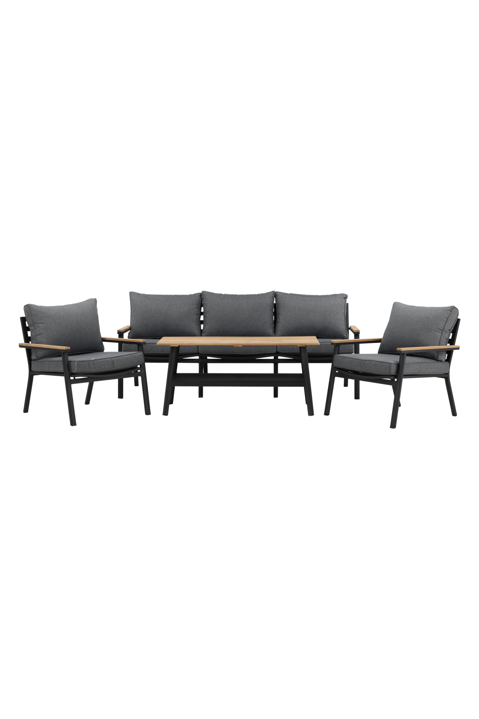 Venture Design Brasilia loungesæt i sort og teak
