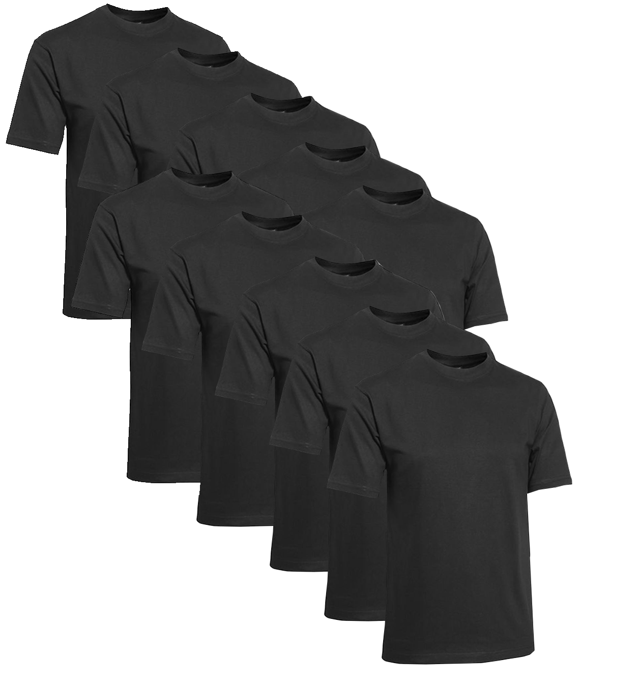Clique T-shirt Herre 10-pack Sort