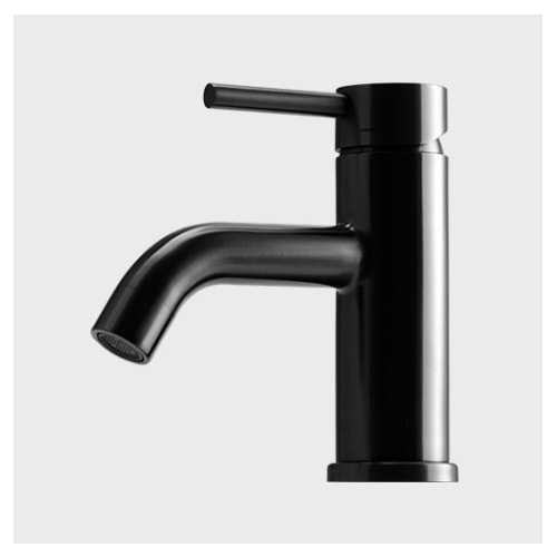 Primy Steel Wave Shadow håndvaskarmatur i sort