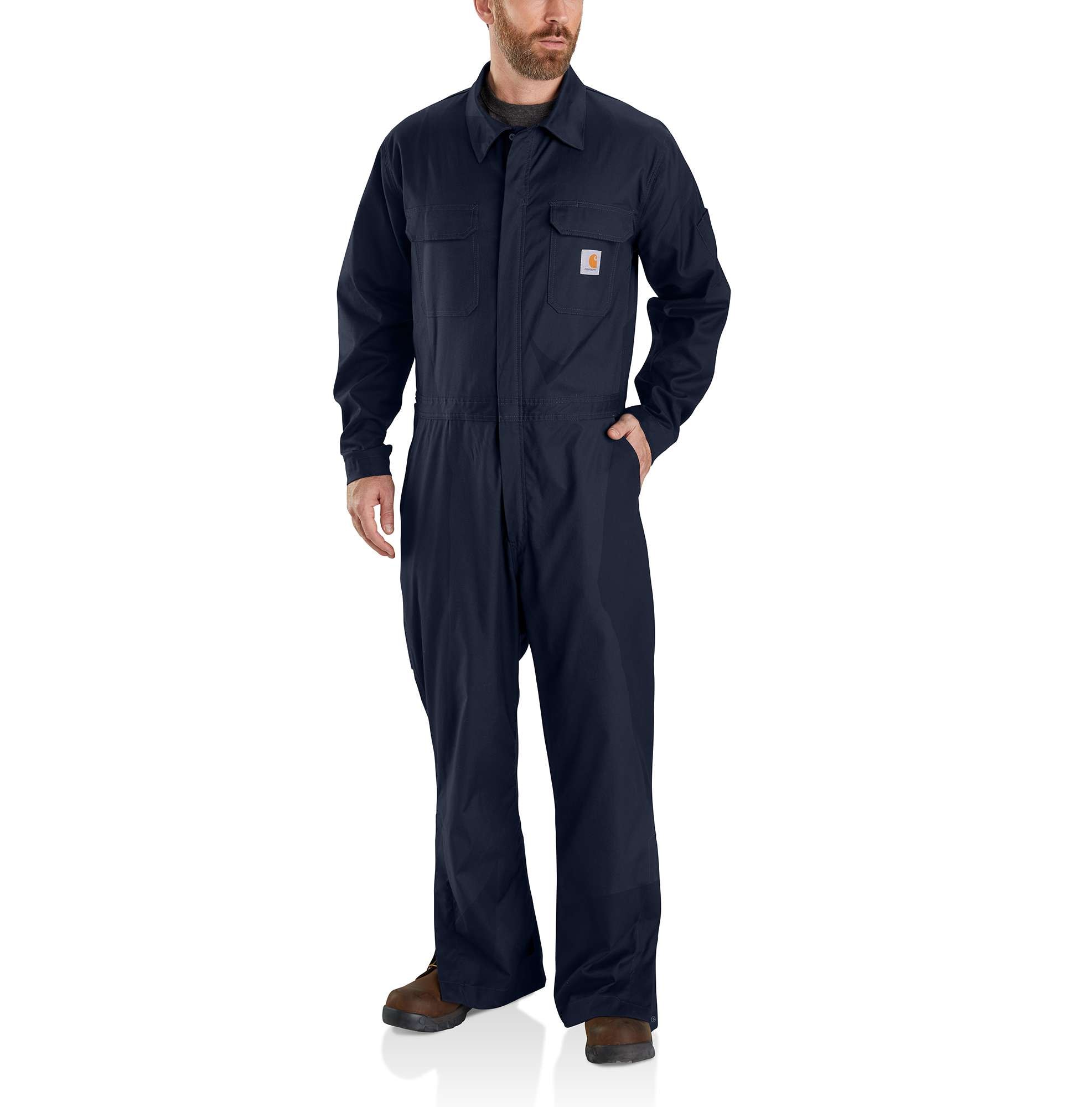 Carhartt Rugged Flex Canvas Overall Men's Navy XXL