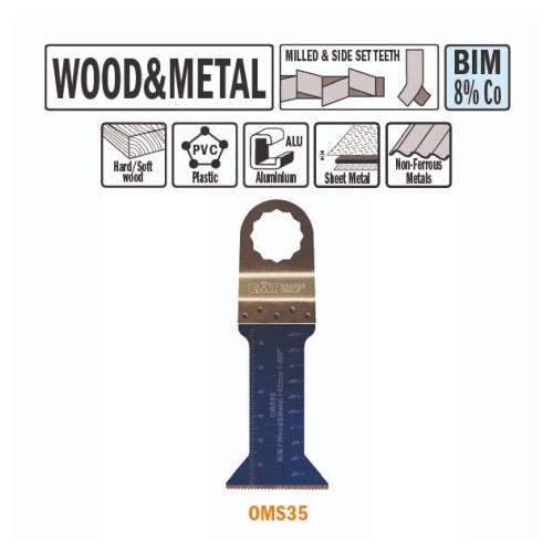 CMT Multicut Supercut BIM klinge til træ og metal 42 mm 5 stk.