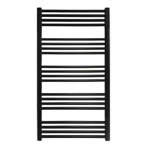 Kriss Space håndklædetørrer i matsort 1103 x 500 mm. Centermål 450 mm