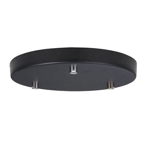Halo Design Canopy 3 loftroset i sort Ø22 cm til 3 lamper
