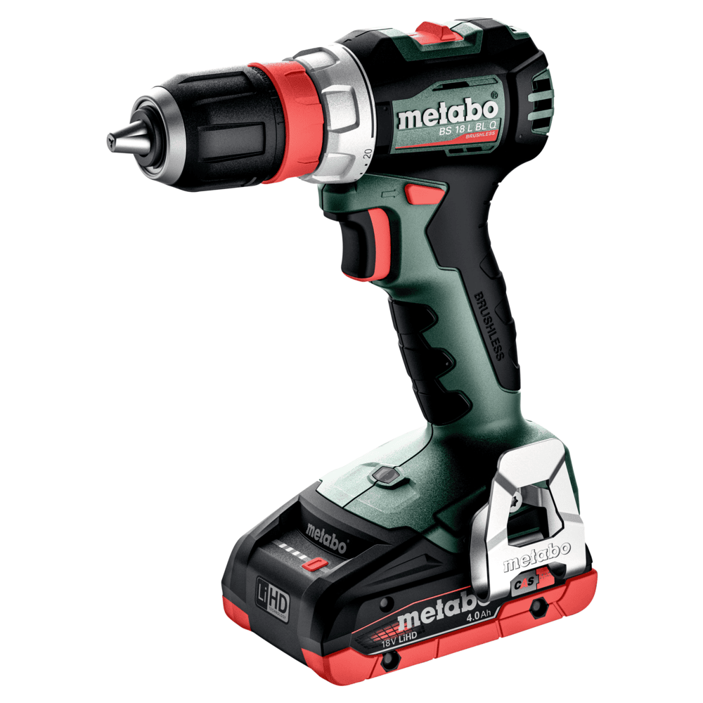 Metabo skruetrækker BS 18 L BL Q med 2x4Ah batterier og lader