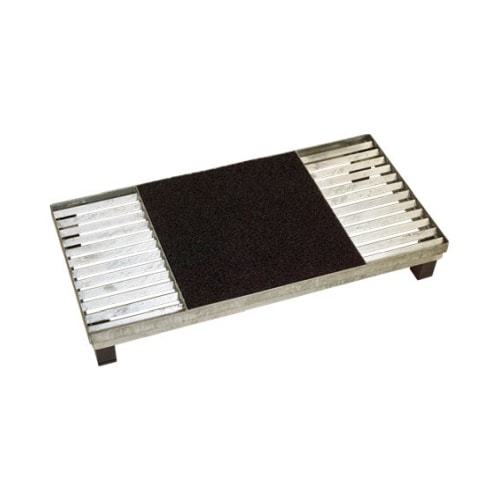 Plus Cubic rist med sort kunststofmåtte, 3-delt 40 x 80 x 12,3 cm