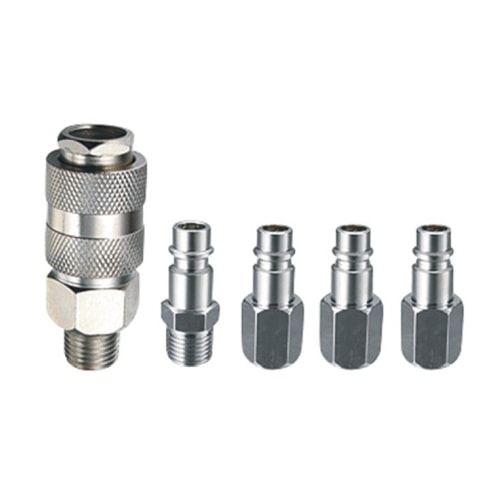 Probuilder trykluft koblingssæt 1/4" med udvendig gevind 5 dele