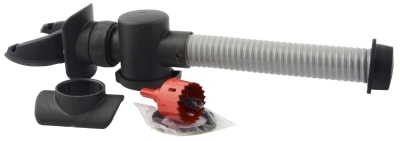 Nedløbsventil til regnvandsbeholder model Speedy.Komplet sæt.