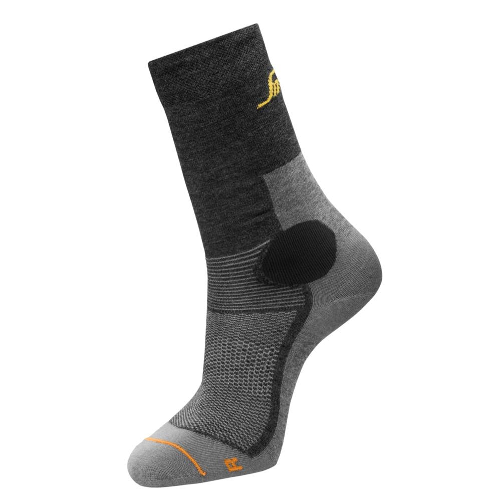 Snickers 9215 AllroundWork 37.5 strømpe lys/mørk grå str. 45-48