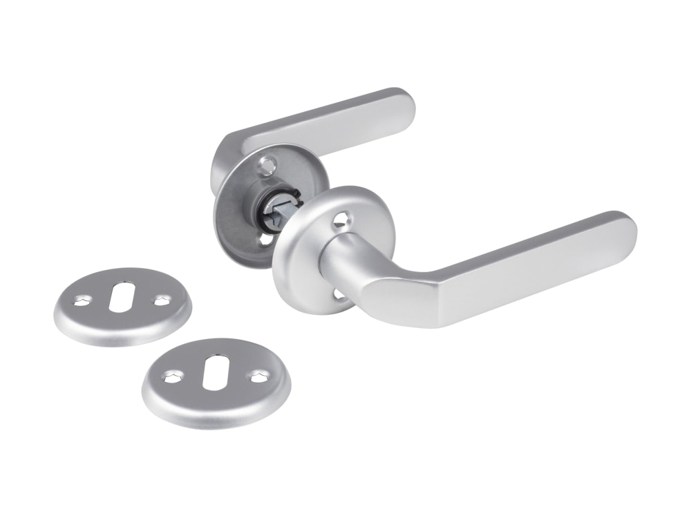 Jasa Mira dørgreb i alu inkl. nøgleskilt