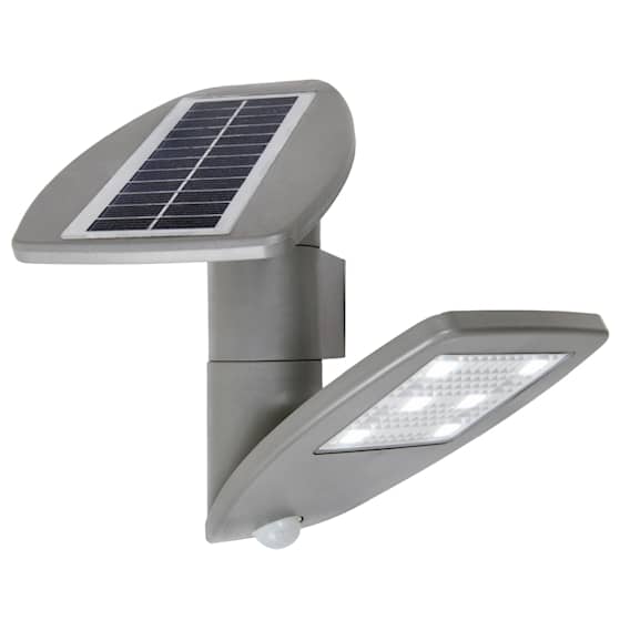 Lutec Zeta LED udendørs væglampe solcelle med sensor 2,4W