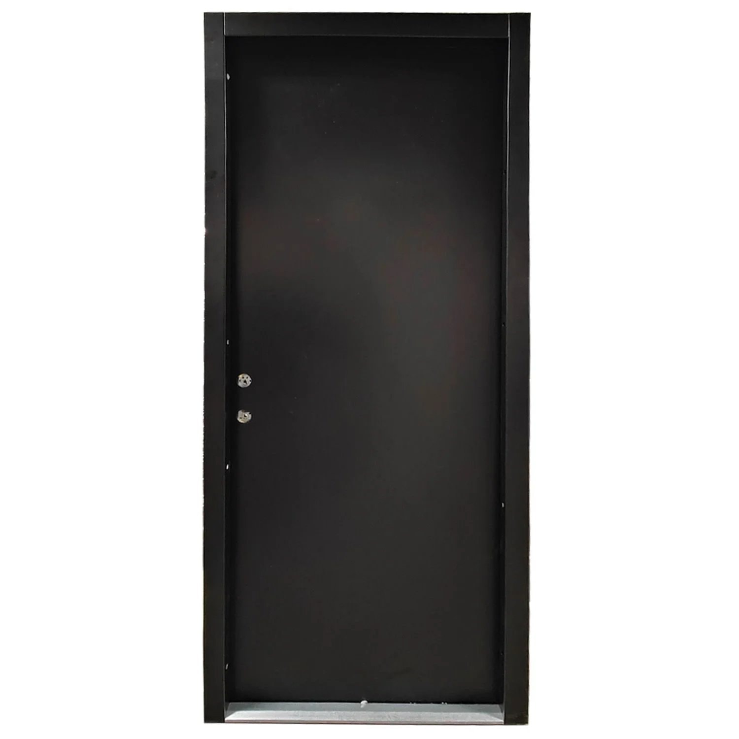 Ståldør i sort type DSA 110 mm isoleret højre ud 119 x 209 cm (12x21)