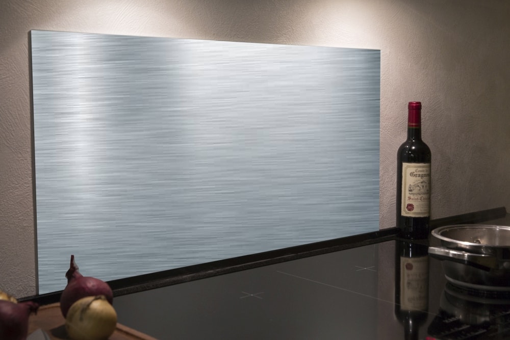 Millex stænkplade i rustfri 800 x 400 mm