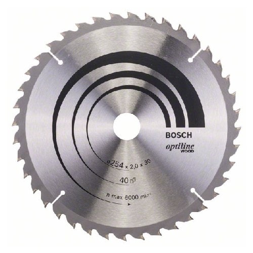 Bosch Optiline Wood rundsavsklinge Ø254 x 30 x 2 mm 40 tænder