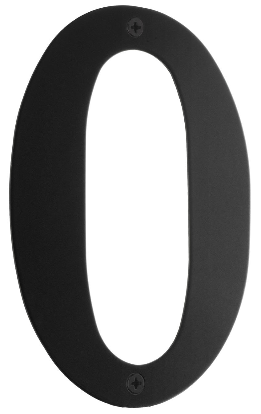 Beslagsboden husnummer 5 i sort H150 mm