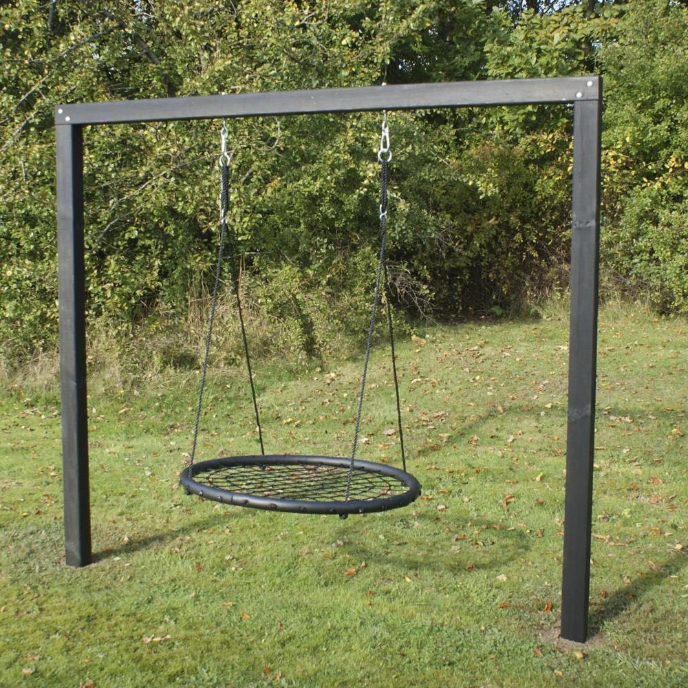 Nordic Play Asta gyngestativ i sort grundmalet med rundgynge