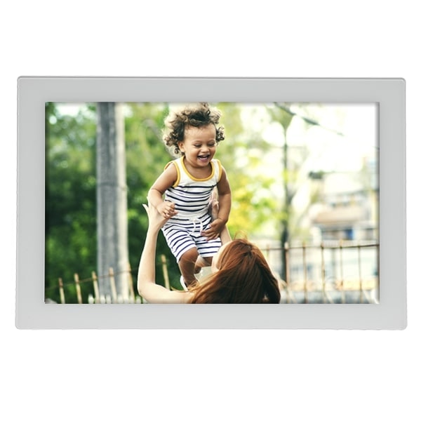 Frameo PFF-1037W digital billedramme 10.1" i hvid glas front