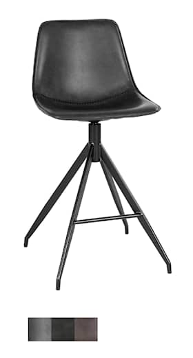 House Nordic Monaco counterstol/barstol i grå microfiber med sorte ben HN1229