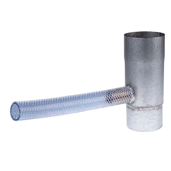 Plastmo AluZink vandudtag m/flex Ø75 mm