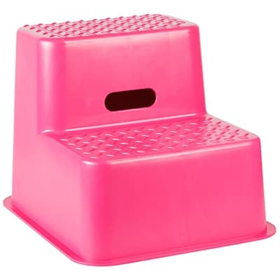 Skammel / trappestige 2 trin Pink