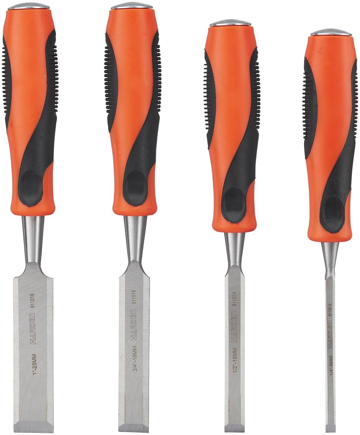 Harden stemmejernssæt 6-13-19-25 mm