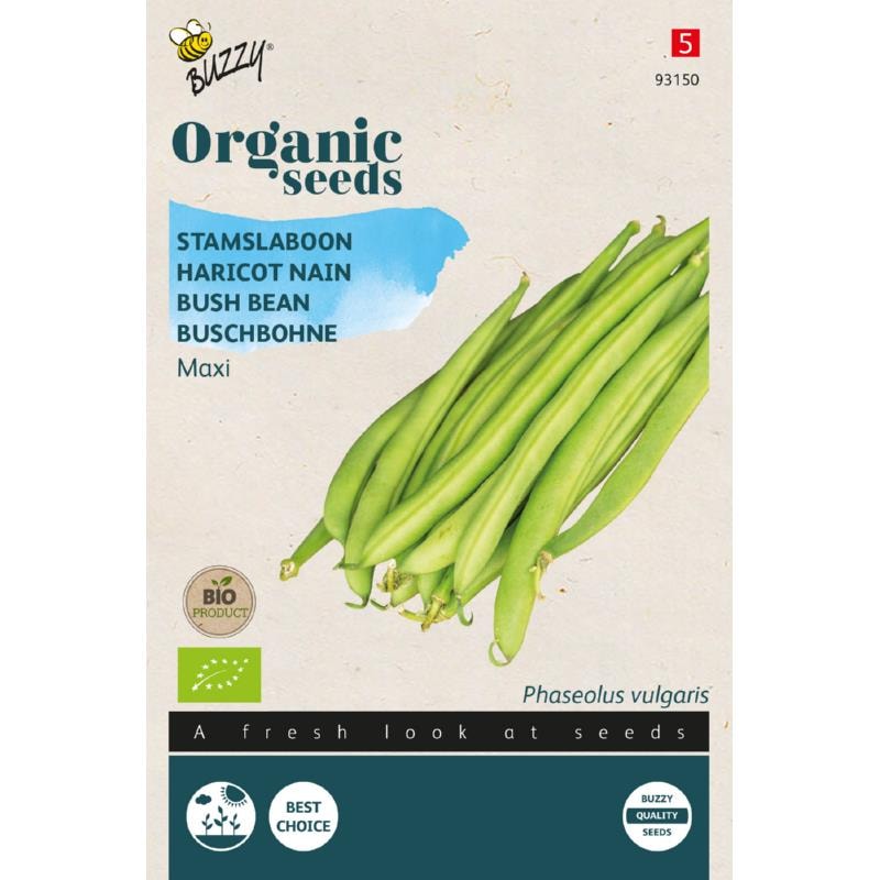 Buzzy Organic buskbønne Maxi økologiske frø