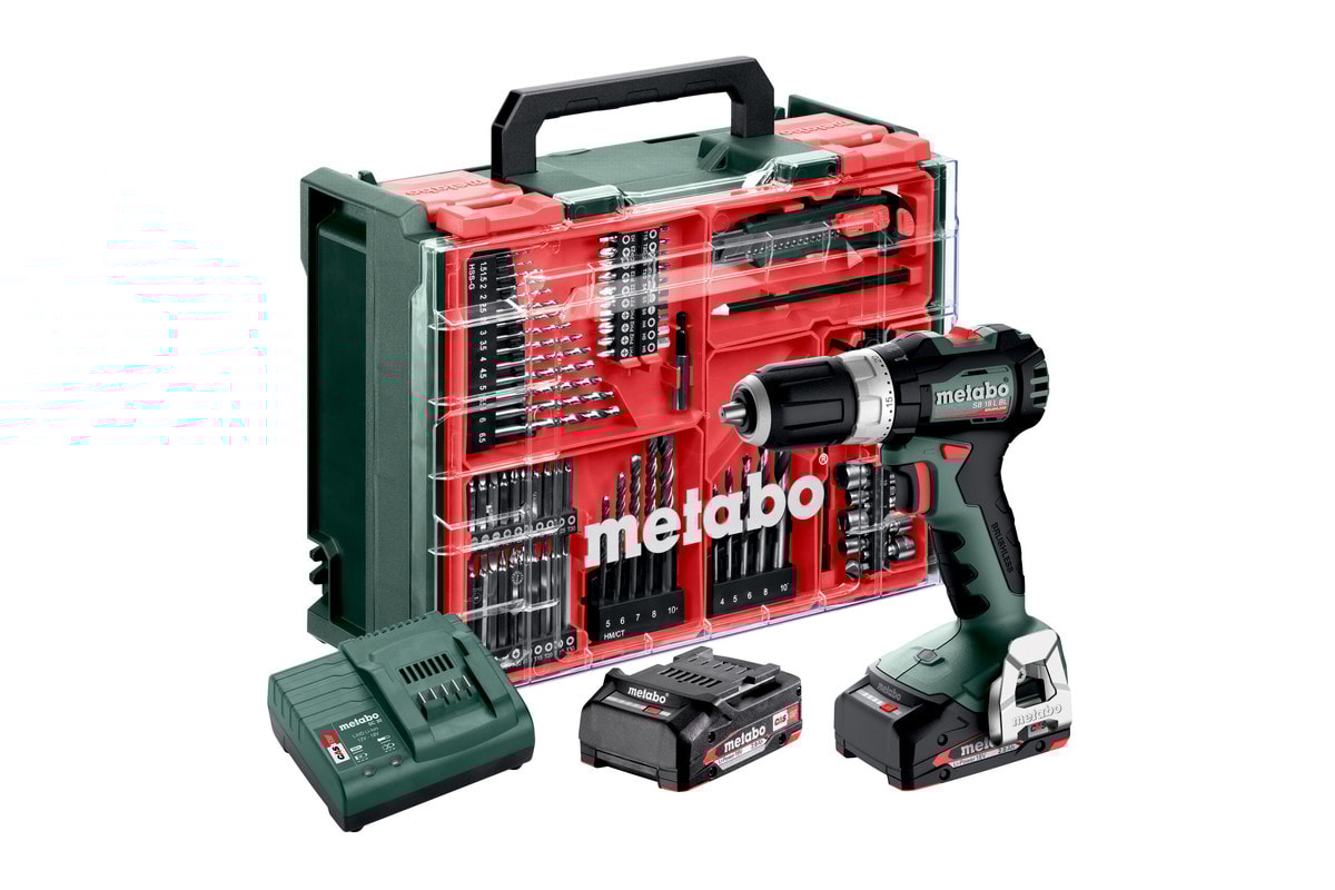 Metabo slagboremaskine SB 18 L BL Set 2x2Ah batterier og lader