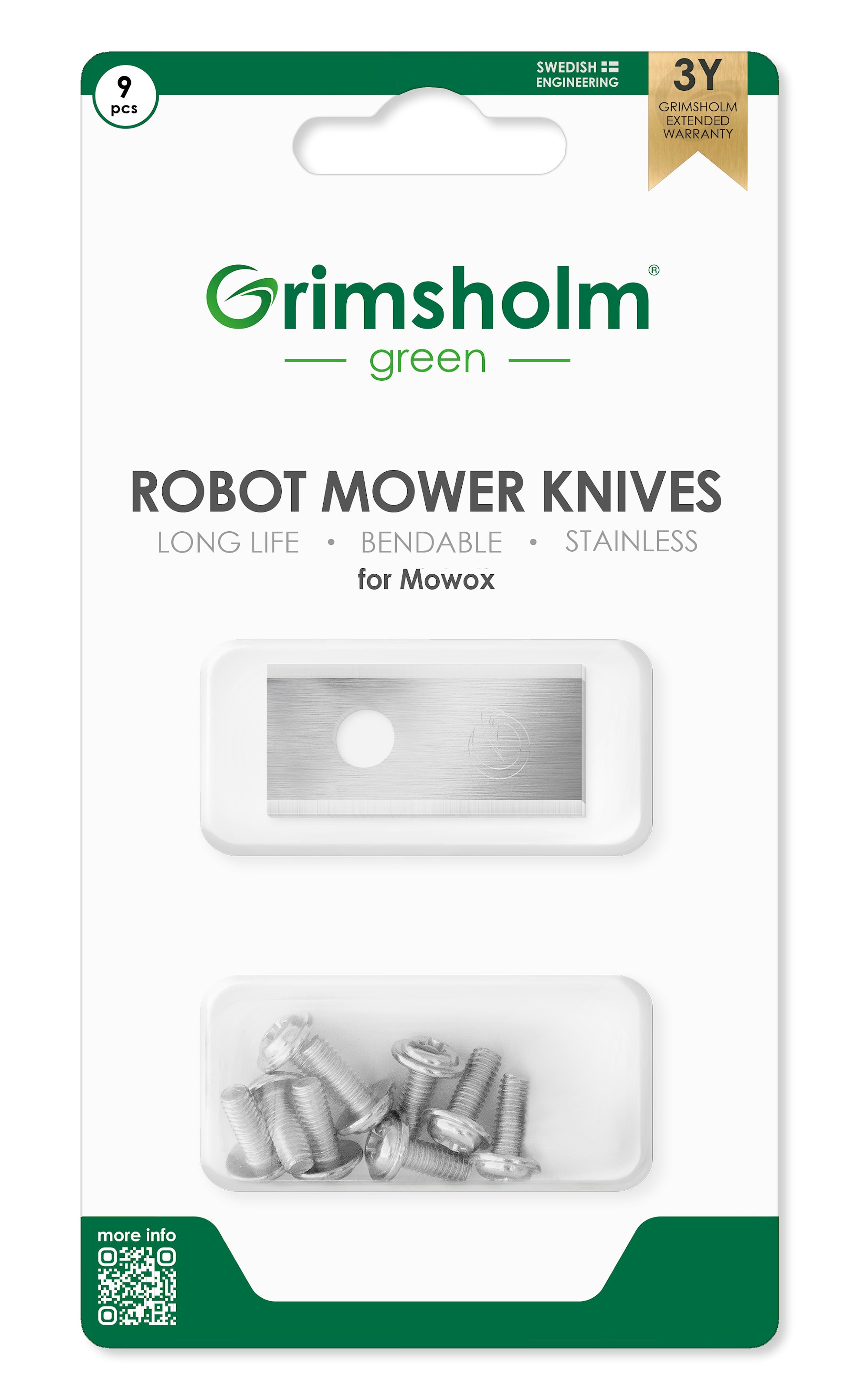 Grimsholm Knive til Mowox 9 stk