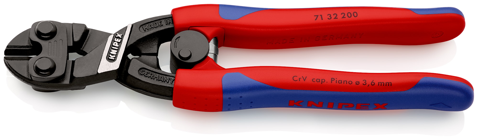 Knipex CoBolt boltsaks kompakt med fjeder og udsparing sort atramenteret 200 mm