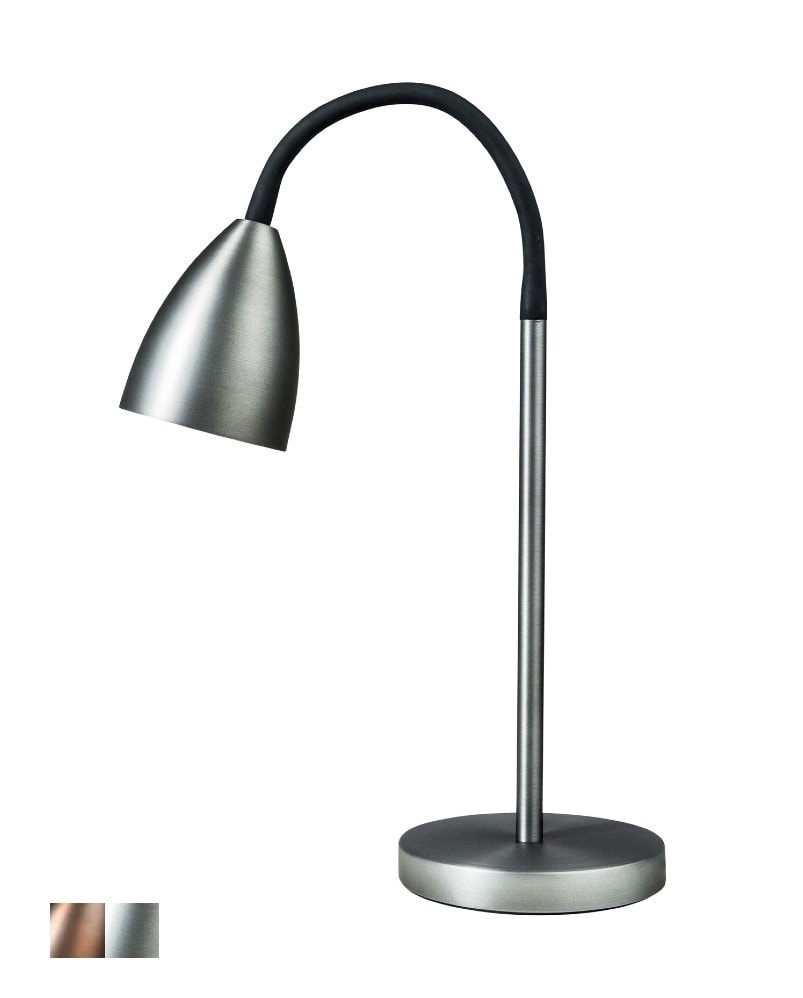 Belid Trotsig LED bordlampe i oxidgrå H 46 cm Ø15,4 cm GU10