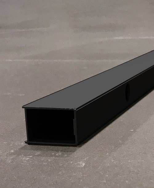 Hafa Igloo Pro I-Wall forlængerprofil i sort til brusevægge