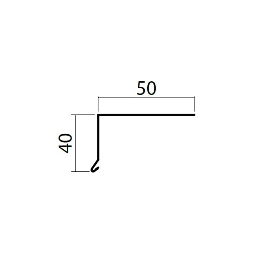 Scan skotrendefod højre / venstre sort 2 hjørneafklip 1 meter