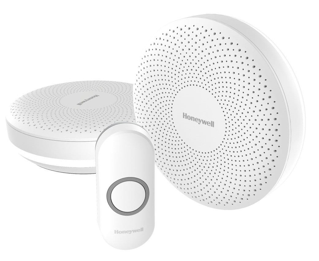 Honeywell trådløs dørklokke LED rund i hvid DCR313N