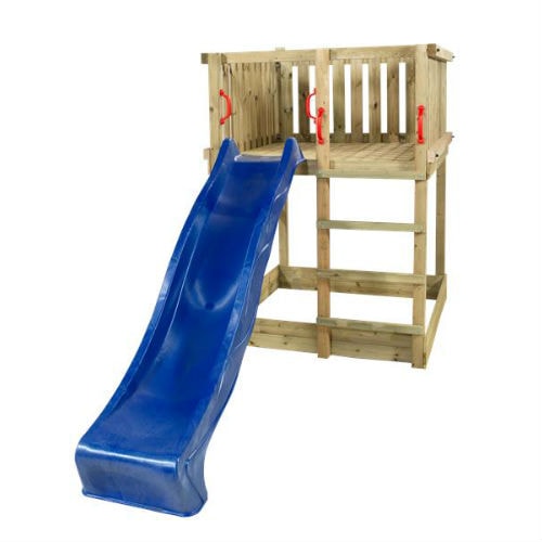 Plus Play legetårn inkl. blå rutsjebane