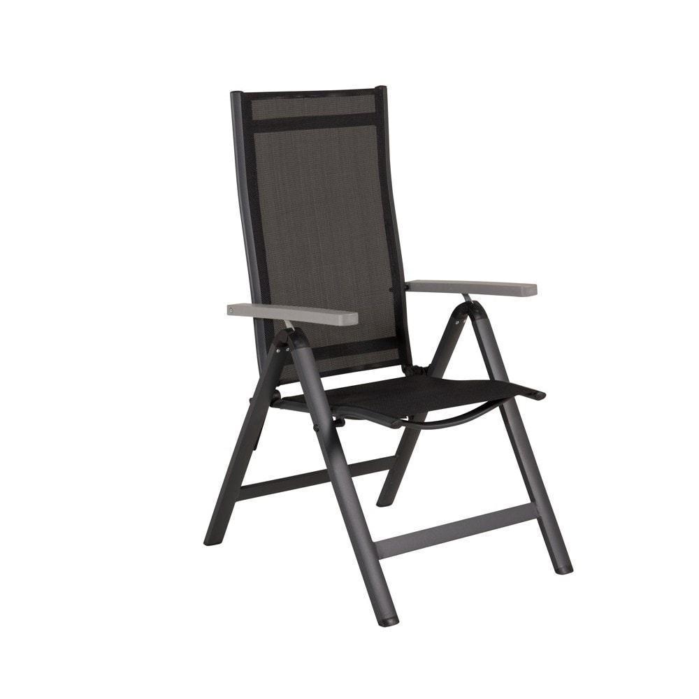 Venture Design Albany Light 5-pos stol i sort alu/sort tekstil