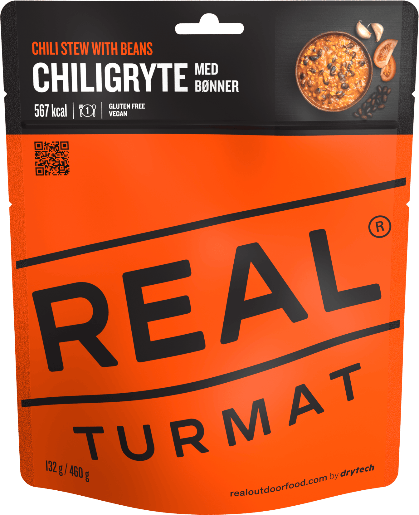 REAL Turmat Chili pande med bønner vegansk - Gryderet