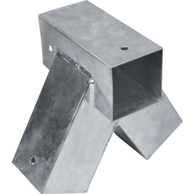 Nortiq stolpehjørne enkelt galvaniseret 60 gr til 9 x 9 cm