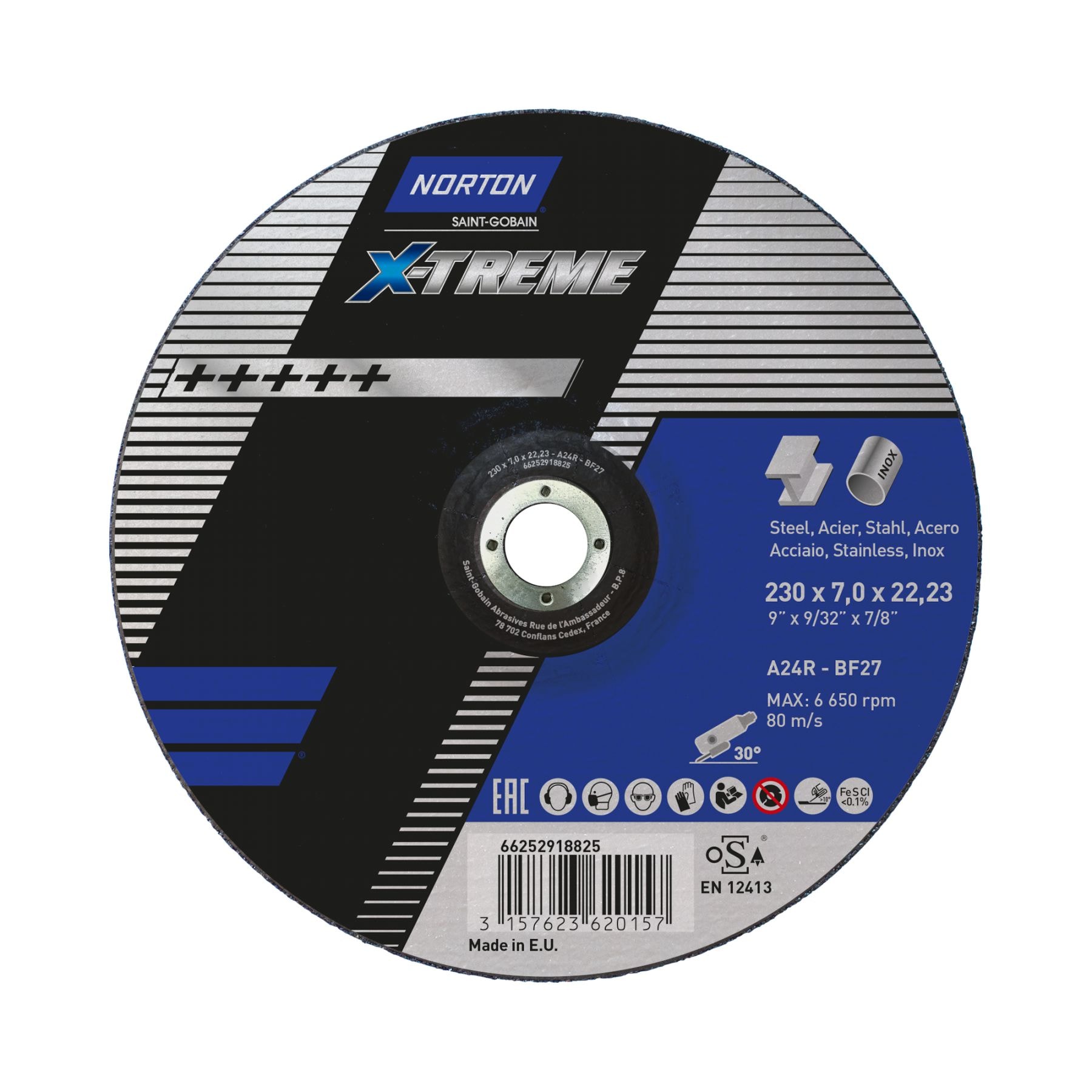 Norton Navrondel X-Treme 180x7,0x22,23 A24R